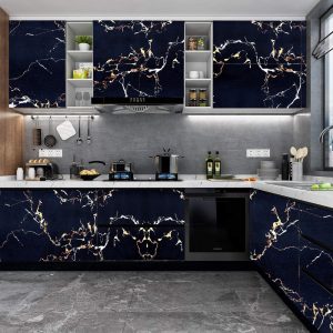 Marble Textured Self-Adhesive Waterproof Vinyls For Home Improvement