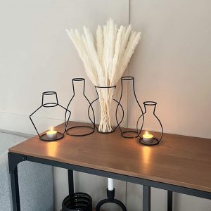 Metal Vases Set, Modern Vases, Sleek Designs, 3D Vases
